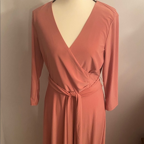 Lauren Ralph Lauren NWT size 6 pink mahogany dress - Picture 2 of 8